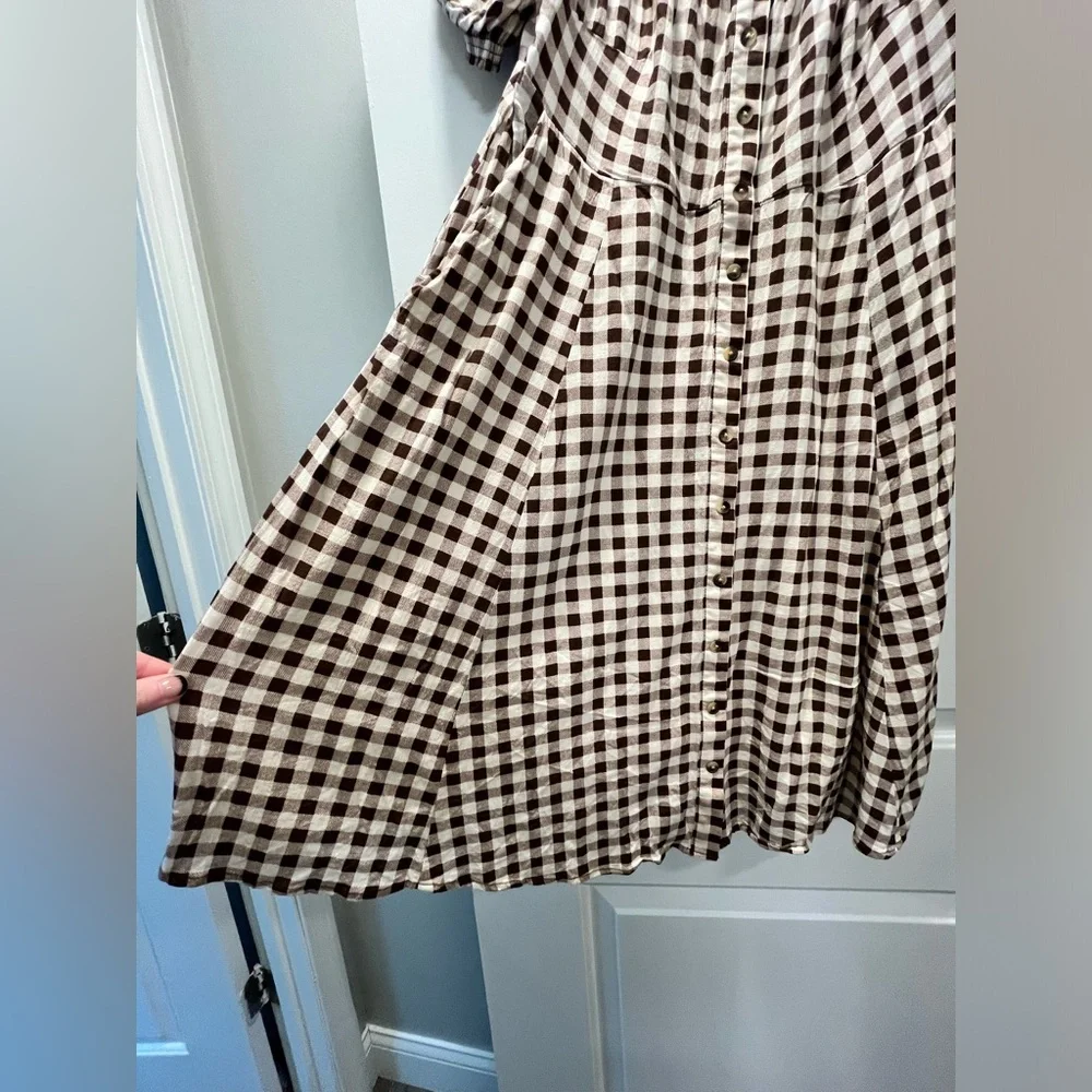 Torrid Mini Rayon Slub Button Front Skater Dress size 00 - Picture 8 of 10